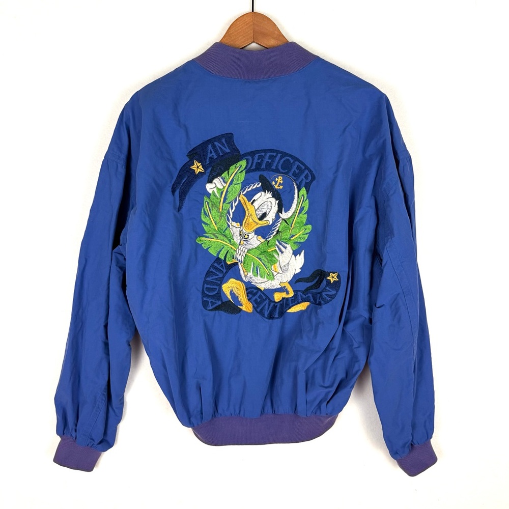 RARE Vintage Iceberg Blue Bomber Jacket with Embroidered Disney Design